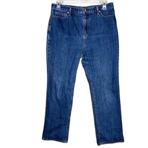 Lands’ End High Rise Straight Jeans